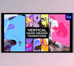 Download Vertical Liquid Hand Drawn Transitions | After Effects (Videohive 51195584) - AE Project