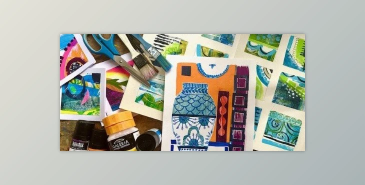 Download The Gouache Files: How to combine gouache painting with collage in a pattern inspired artwork
