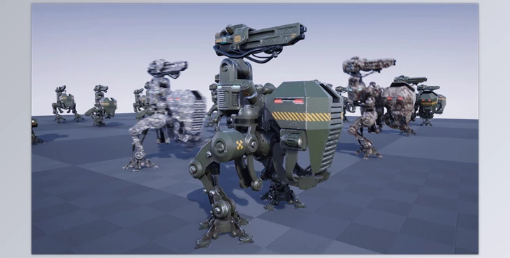 Download Unreal engine - SCI FI: Light Biped Mech v4.27