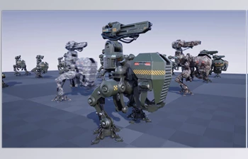 Download Unreal engine - <span class='badge badge-warning'>SCI</span> <span class='badge badge-warning'>FI</span>: Light Biped Mech v4.27