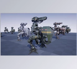 Download Unreal engine - SCI FI: Light Biped Mech v4.27