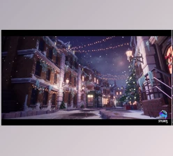 Download Unreal engine - Stylized Christmas Town v4.27