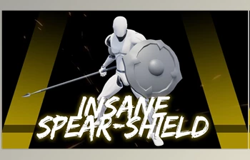 Download Unreal engine - Insane Spear-<span class='badge badge-warning'>Shield</span> Anim v4.27