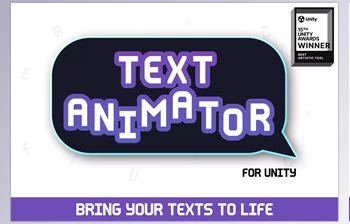Download Unity Asset - Text <span class='badge badge-warning'>Animator</span> for Unity v2.0.2