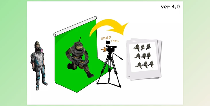 Download Unity Asset - Animation Baking Studio (3D to 2D) v4.0.1