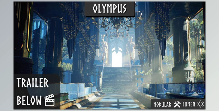 Download Unreal engine - Temple Of The Gods - Ancient Temple - Modular Temple v5.3