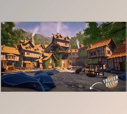 Download Unreal Engine - Modular Medieval Town - Village - Medieval Village (Interiors Included)
