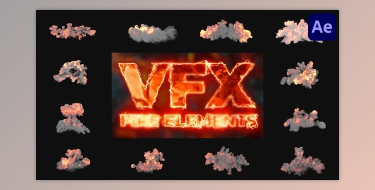 Download VFX Fire Elements for After Effects (Videohive 51236418) - AE Project