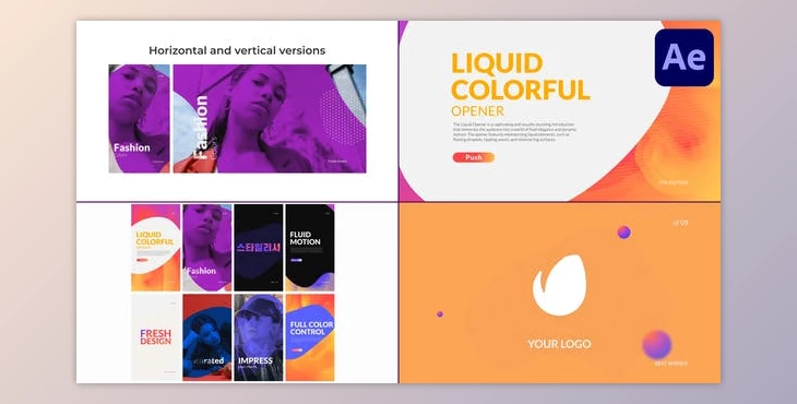 Download Liquid Colorful Opener for After Effects (Videohive 51268300) - AE Project