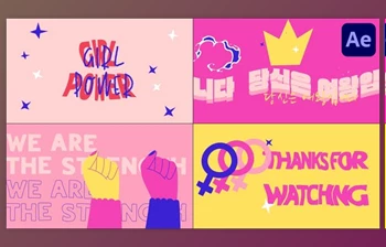 Download Girl Power <span class='badge badge-warning'>Typography</span> <span class='badge badge-warning'>Scenes</span> for After Effects (<span class='badge badge-warning'>Videohive</span> 51236598) - AE <span class='badge badge-warning'>Project</span>