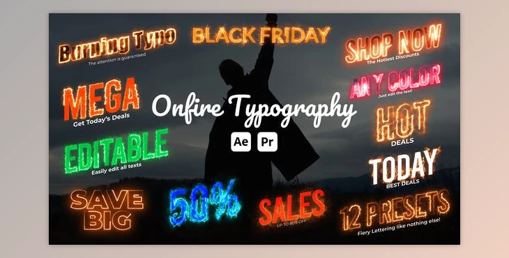 Download On Fire Animated Typography (Videohive 51301879) - AE Project