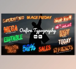 Download On Fire Animated Typography (Videohive 51301879) - AE Project