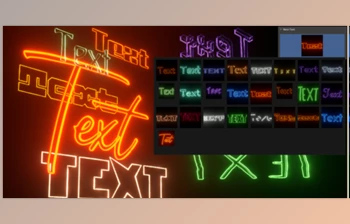 Download Blender Market - Neon Text Addon <span class='badge badge-warning'>1.1</span>