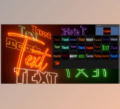 Download Blender Market - Neon Text Addon 1.1