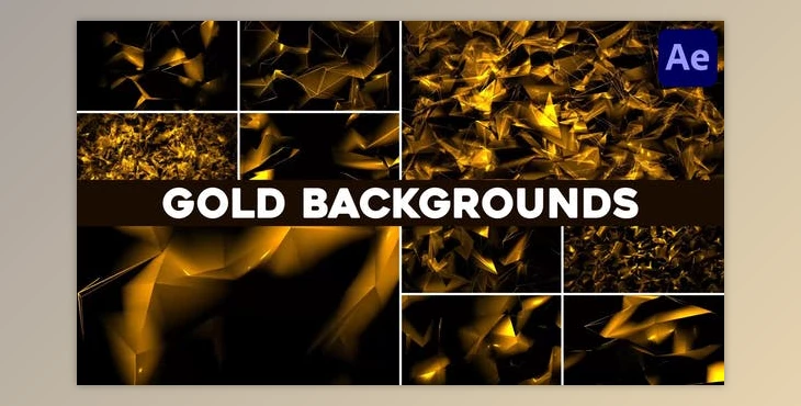 Download Gold Backgrounds for After Effects (Videohive 51311113) - AE Project