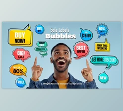 Download Sale Labels Bubbles (Videohive 51317625) - AE Project