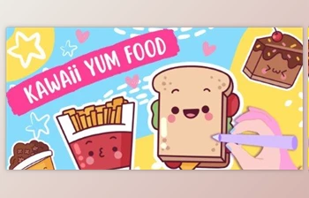 Download Foodie Fiesta: How to Draw Cute Kawaii Yummy Food | <span class='badge badge-warning'>Procreate</span>