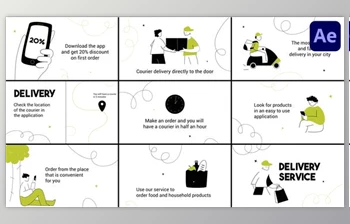 Download Delivery Service Explaner for <span class='badge badge-warning'>After</span> <span class='badge badge-warning'>Effects</span> (Videohive 51075707) - AE Project
