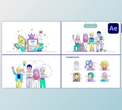 Download HR And Team Explainers for After Effects (Videohive 51075771) - AE Project