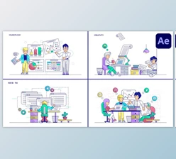 Download Business And Analytics Explainers for After Effects (Videohive 51093479) - AE Project
