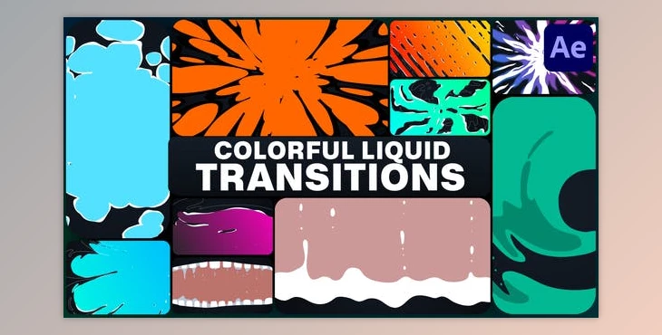 Download Colorful Liquid Transitions for After Effects (Videohive 51137551) - AE Project