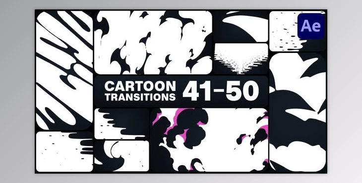 Download Cartoon Transitions for After Effects (Videohive 51158658) - AE Project