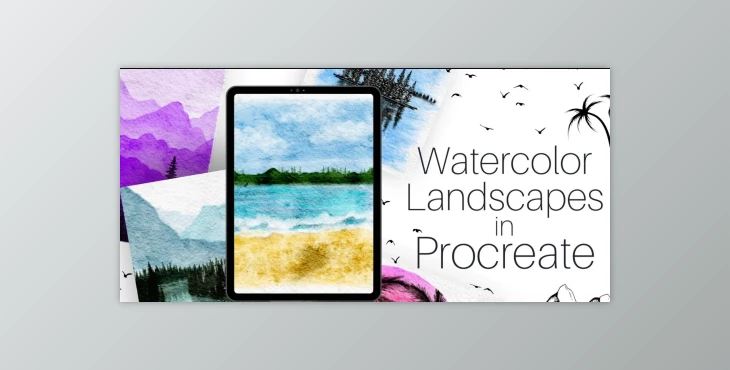 Download Easy Procreate Landscapes: How To Paint Digital Watercolor Scenes