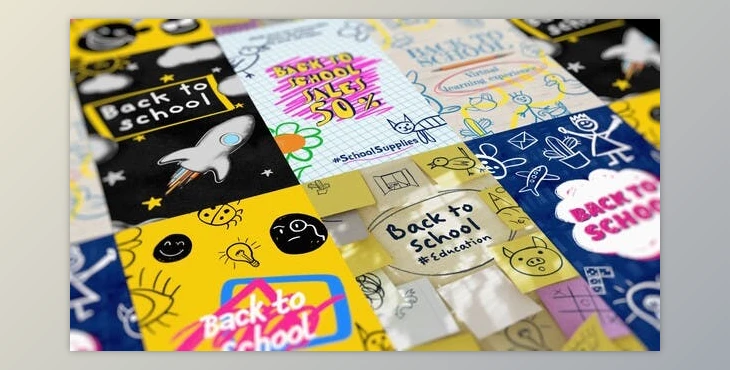 Download Back2School Doodles Vertical Creativity (Videohive 50962539) - AE Project