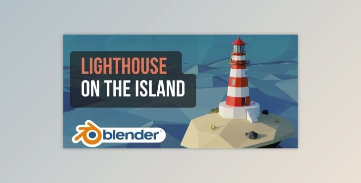 Download Create A Lighthouse on The Island in Blender 3D