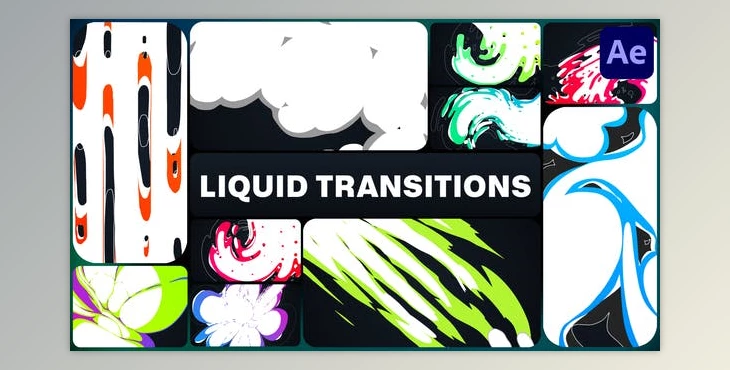 Download Colorful Liquid Transitions for After Effects (Videohive 50689440) - AE Project