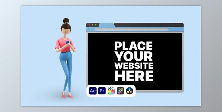 Download Explainer Girl Website Presentation (Videohive 50622990) - AE Project
