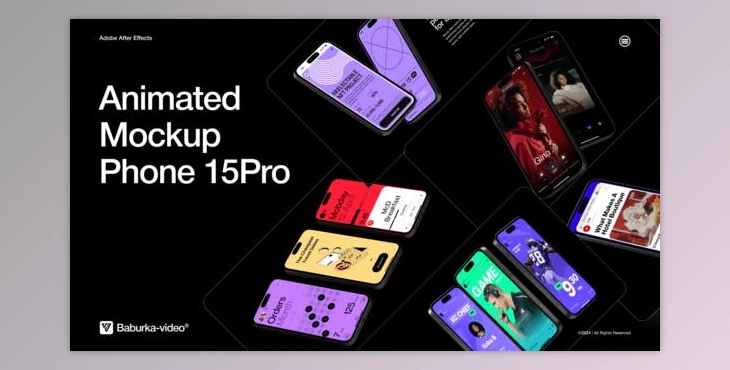 Download Animated Mockup | Phone 15Pro (Videohive 50280708) - AE Project
