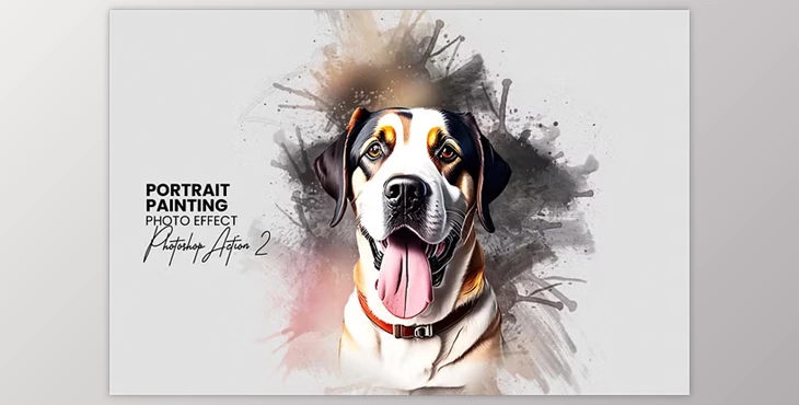 Download Portrait Painting Photoshop Action - 92462185