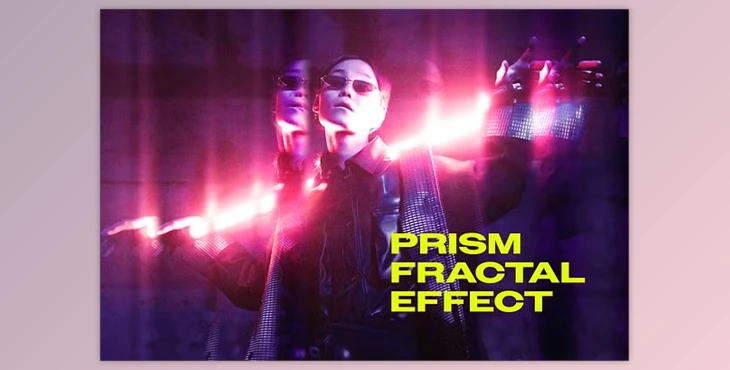 Download Fractal Prism Photo Effect - 92138665