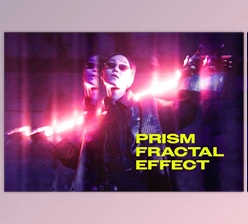 Download Fractal Prism Photo Effect - 92138665