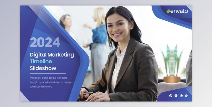 Download Digital Marketing Timeline Slideshow (Videohive 51443336) - AE Project