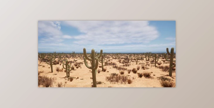Download Create Realistic Game Cactus Optimized With Speedtree