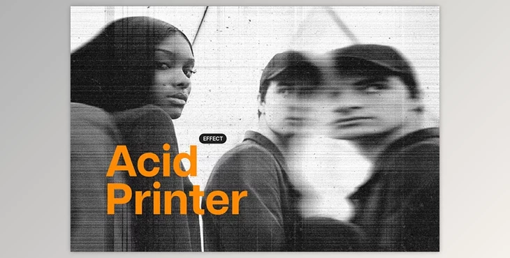 Download Distorted Printer Photo Effect - 92083239