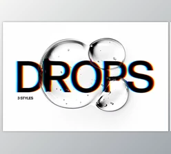 Download Water Drops Text Effects - 92074860