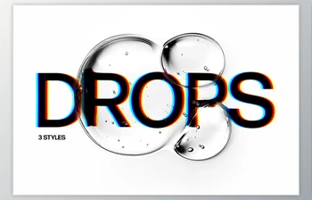Download Water Drops Text <span class='badge badge-warning'>Effects</span> - 92074860