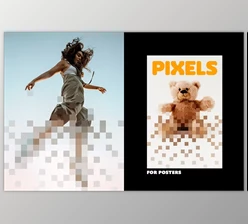 Download Pixel Dispersion Poster Photo Effect - 92074880