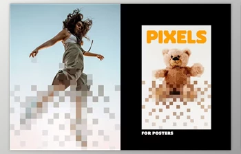 Download Pixel <span class='badge badge-warning'>Dispersion</span> Poster Photo Effect - 92074880