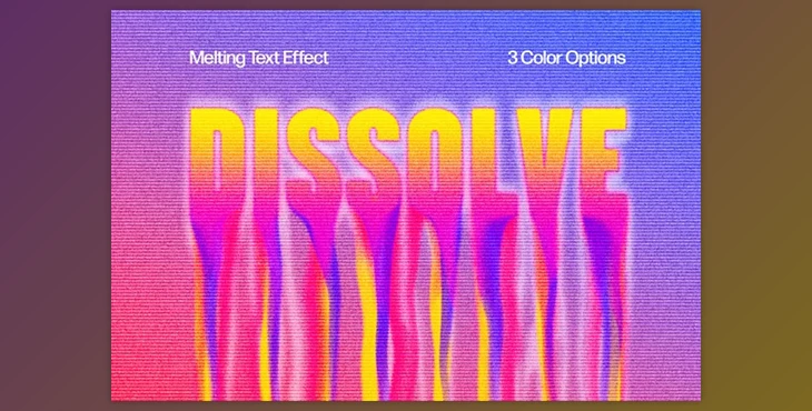 Download Bright Melting Text Effect - 92074732