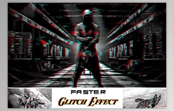 Download Faster <span class='badge badge-warning'>Glitch</span> Effect Ps Action - 92095631