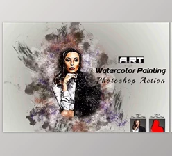 Download Art Watercolor Painting Ps Action - 92063763