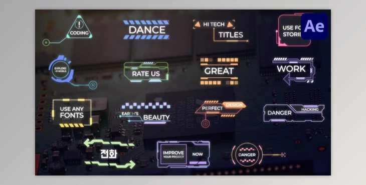 Download Hi Tech Titles for After Effects (Videohive 51535014) - AE Project