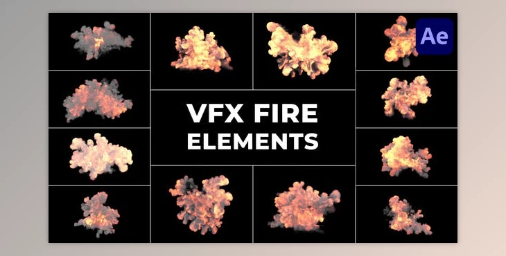 Download VFX Fire Elements for After Effects (Videohive 51546933) - AE Project