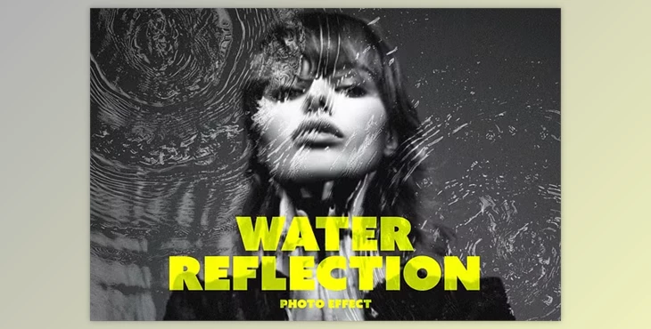 Download Water Circle Reflection Photo Effect - 92058536