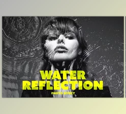 Download Water Circle Reflection Photo Effect - 92058536