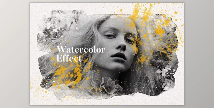 Download Watercolor Paint Photo Effect - 92058508